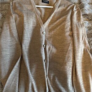 Women's Tan Cardigan Sweater